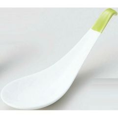 カラースプーン&レンゲ 粥レンゲ 緑 緑【まとめ買い商品】