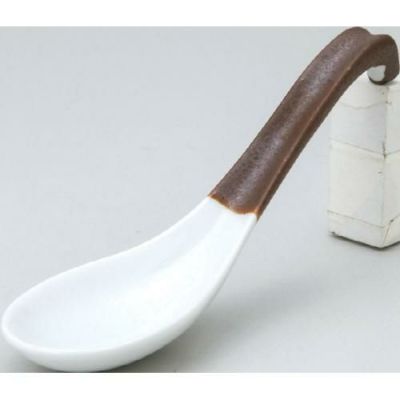 カラースプーン&レンゲ ラーメンレンゲ 赤茶備前【まとめ買い商品】