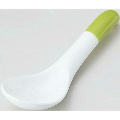 カラースプーン&レンゲ 洋風レンゲ 緑 緑【まとめ買い商品】