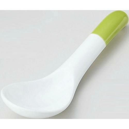 カラースプーン&レンゲ 洋風レンゲ 緑 緑【まとめ買い商品】