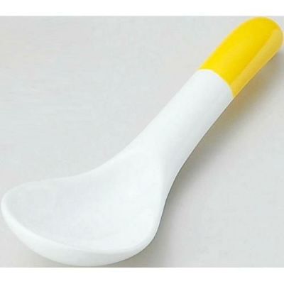 カラースプーン&レンゲ 洋風レンゲ 黄 黄【まとめ買い商品】