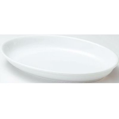 ユーラシア ホワイト 41cm だ円深皿【まとめ買い商品】