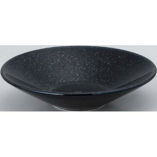 水明 黒御影 14cm深皿 黒御影 黒【まとめ買い商品】