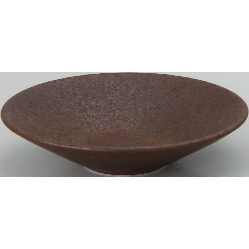 水明 赤茶備前 14cm深皿 赤茶備前【まとめ買い商品】