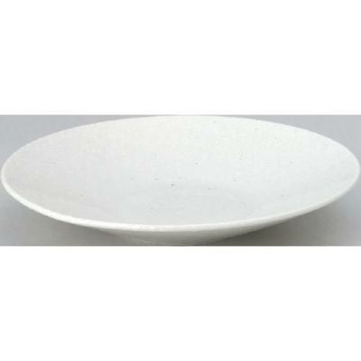 水明 粉引 22cm深皿 粉引【まとめ買い商品】