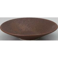 水明 赤茶備前 22cm深皿 赤茶備前【まとめ買い商品】