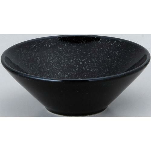 水明 黒御影 12cm浅ボール 黒御影 黒【まとめ買い商品】