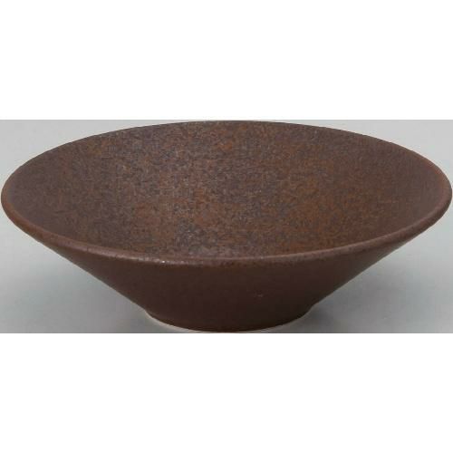 水明 赤茶備前 16.3cm浅ボール 赤茶備前【まとめ買い商品】