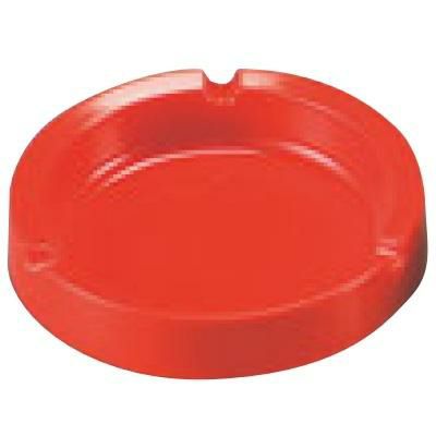 灰皿 メラミン レスト付 灰皿 レッド 99019/1043 φ110