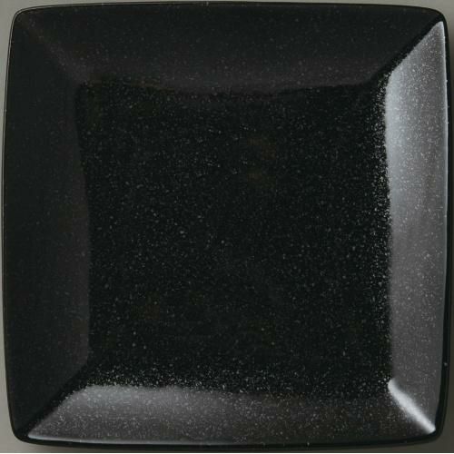 水明 黒御影 25cm正角皿 黒御影 黒【まとめ買い商品】