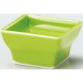 珍味&小付セレクション 角鉢4.5cm 緑 緑【まとめ買い商品】