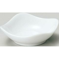 珍味&小付セレクション スクエア波小皿(小) 白 白【まとめ買い商品】