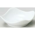 珍味&小付セレクション スクエア波小皿(大) 白 白【まとめ買い商品】