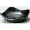 珍味&小付セレクション スクエア波小皿(大) 黒耀 黒【まとめ買い商品】