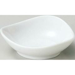 珍味&小付セレクション トライアングル波小皿(大) 白 白【まとめ買い商品】