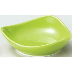珍味&小付セレクション トライアングル波小皿(大) 緑 緑【まとめ買い商品】