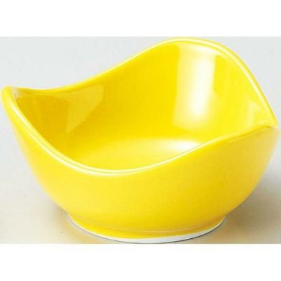 珍味&小付セレクション トライアングル波小鉢 黄 黄【まとめ買い商品】