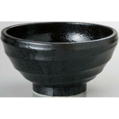 鳴門 黒耀 玉丼6.3寸 黒耀 黒【まとめ買い商品】