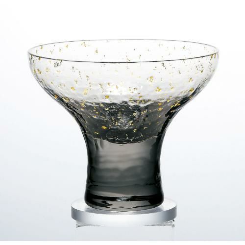 95mlSM 【東洋佐々木ガラス】 江戸硝子 八千代窯 高台杯(利休鼠) 95ml