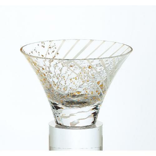 10785 【東洋佐々木ガラス】 江戸硝子 八千代窯 杯(雪見酒) 80ml