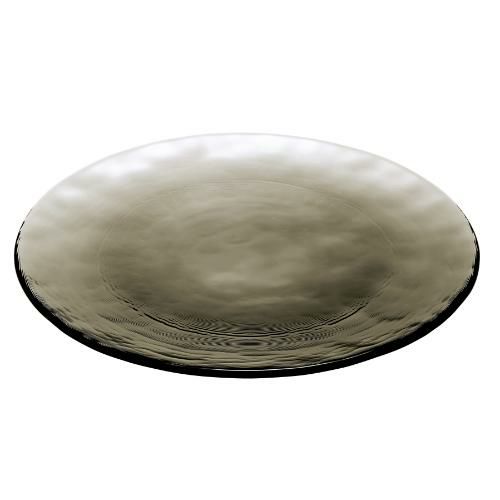 46068SM 【東洋佐々木ガラス】 オービット プレート240(スモーク) φ240mm