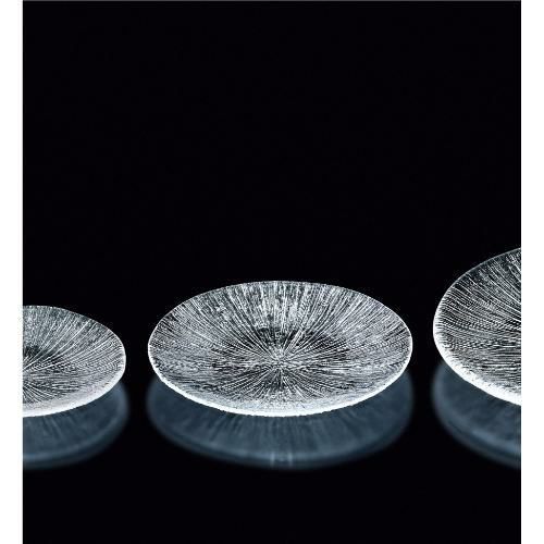 46213 【東洋佐々木ガラス】 泡立ち 中皿 φ191mm