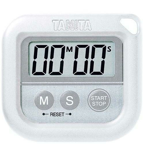 【タニタ】丸洗いタイマー 100分計 TD-376N ホワイト