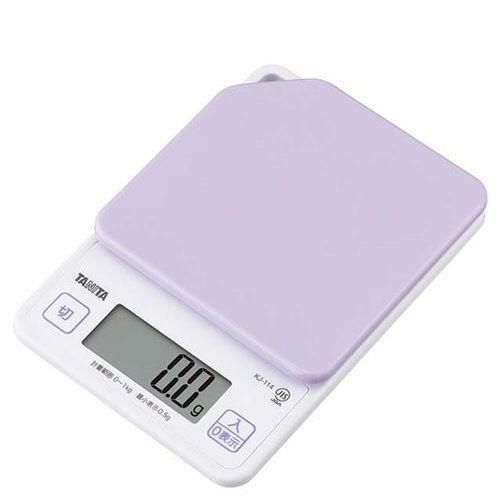 タニタ デジタルクッキングスケール 1kg KJ－114 PP ブルーベリーパープル