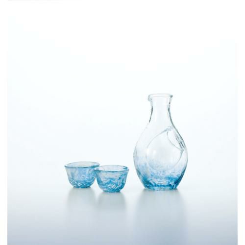 G604M70 【東洋佐々木ガラス】 冷酒セット 酒器1個・杯2個入