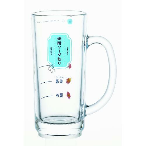 P-06431-J441 【東洋佐々木ガラス】 焼酎ソーダ割りジョッキ 435ml