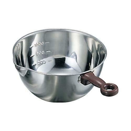 ボール 18-8 目盛付 手付 片口ボール 小(φ150)