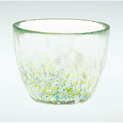 WA312 【東洋佐々木ガラス】 めん猪口(緑)