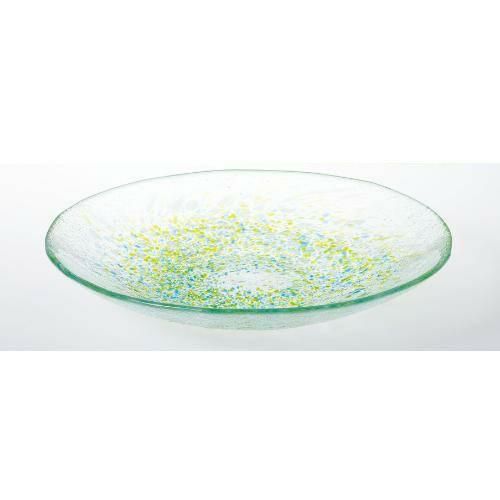 WA322 【東洋佐々木ガラス】 麺皿(緑) φ240mm
