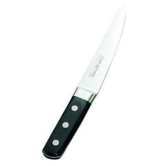 骨スキ 【正広作 ツバ付 モリブデン鋼 骨スキ丸型 15cm】 長さ:255、背厚:2.5、刃渡:150 【グループA】