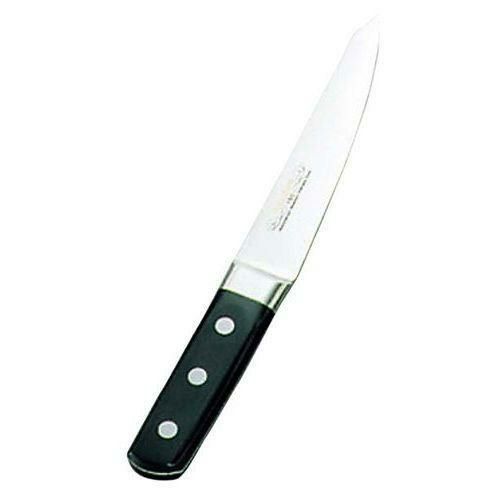 骨スキ 【正広作 ツバ付 モリブデン鋼 骨スキ丸型 15cm】 長さ:255、背厚:2.5、刃渡:150 【グループA】