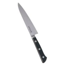 ペティナイフ 【正広作(日本鋼・ツバ付)ペティーナイフ 15cm】 長さ:265、背厚:2、刃渡:150 【グループA】