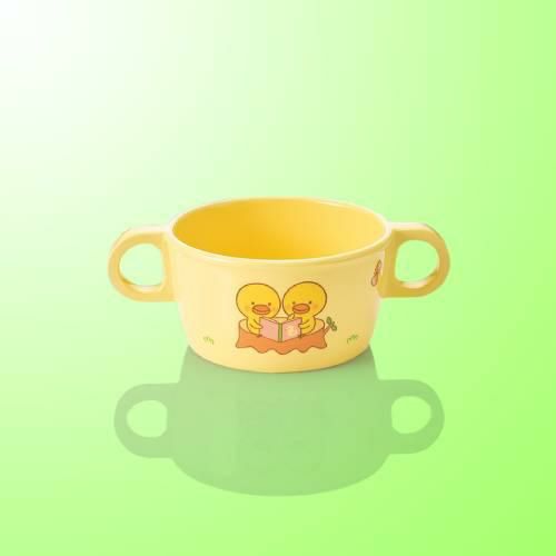 子供食器 両手付カップ ひよこぐみイエロ