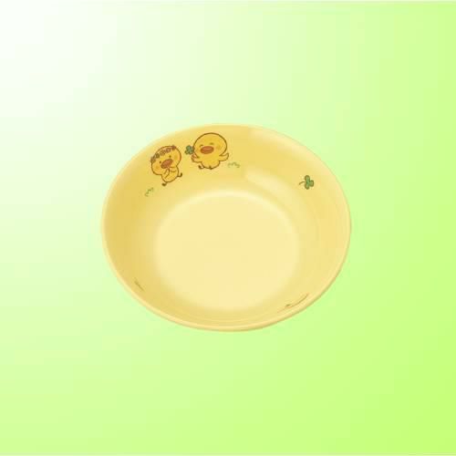 子供食器 12cm丸深皿 ひよこぐみイエロ