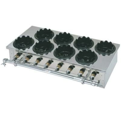 炊飯器 ガス 釜メシガス炊飯器 二列(8個用)13A 幅865×奥行370×高さ170mm