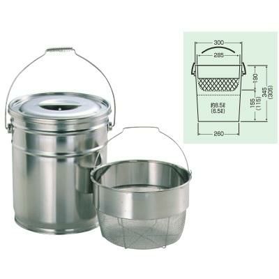 18-8 バケットII(洗イカゴ付)15L 荒目 MSD-1520