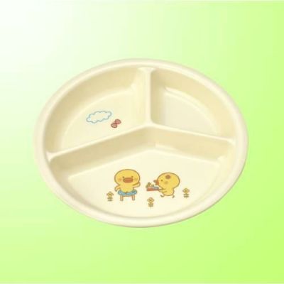 子供食器 三つ仕切皿 小 ひよこぐみ