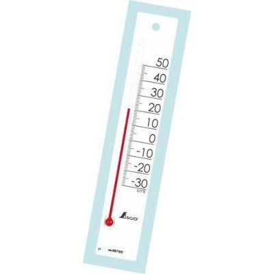 温度計 プチサーモスクエア 200mm ホワイト 48795 ホワイト