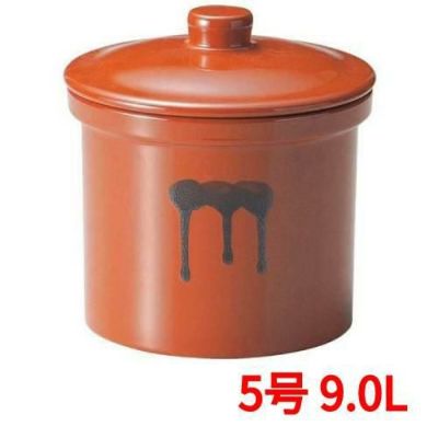 蓋付切立瓶 5号 9.0L 紅星窯