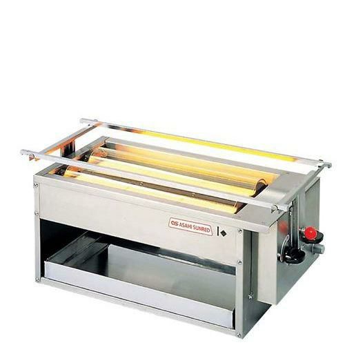 アサヒ 赤外線下火式グリラー 黒潮2号(2連)SG－16K型 13A