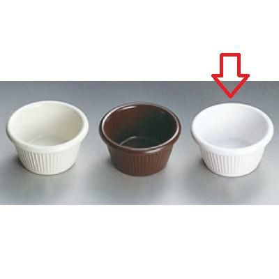 ジェスナー ラメキン ストライプ (メラミン) 0384A ホワイト 4oz GESSNER