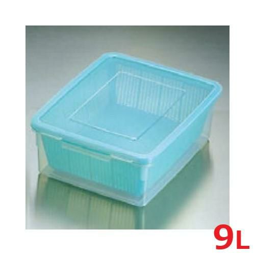 ザル ザルコン 角型 グリーン 9.0L