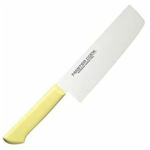 菜切 【マスターコック 抗菌カラー庖丁 菜切 MCNK160 イエロー】 MASTER COOK MCNK160 長さ:280、背厚:2.2、刃渡:160 【グループA】