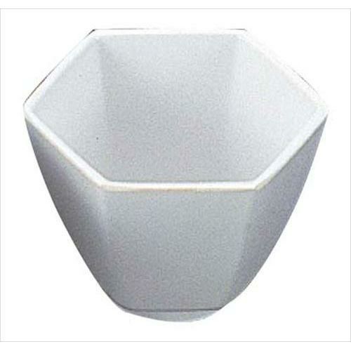 メラミン給食用食器 小鉢 六角 No.79 白