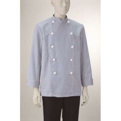 男子コックコート長袖【ストライプ】