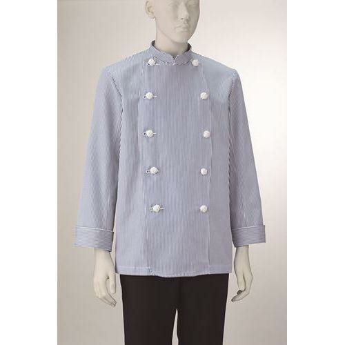 男子コックコート長袖【ストライプ】